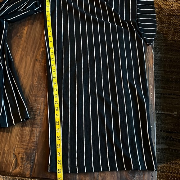 Lane Bryant 18/20 Black & White Pinstripe Jumpsuit - Picture 12 of 17